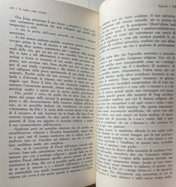 IL SOGNO COME TERAPIA. ANTICA INCUBAZIONE E MODERNA PSICOTERAPIA. EDIZIONE …