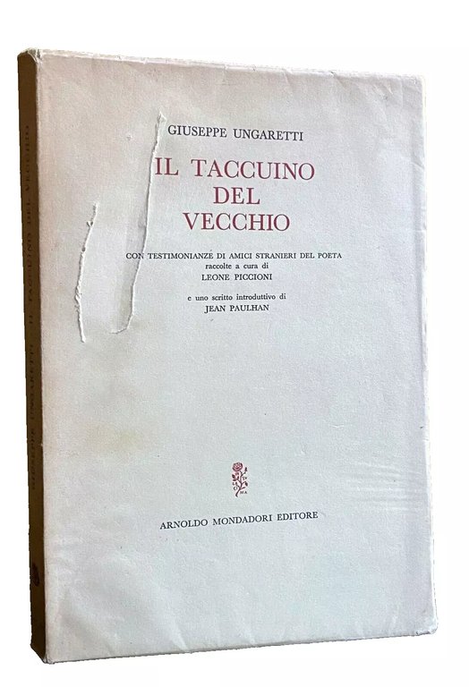 IL TACCUINO DEL VECCHIO. CON TESTIMONIANZE DI AMICI STRANIERI DEL …