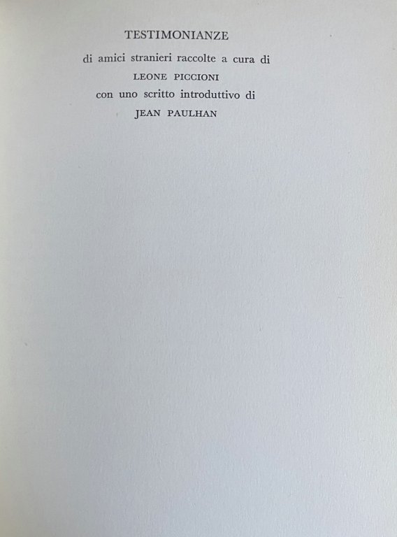 IL TACCUINO DEL VECCHIO. CON TESTIMONIANZE DI AMICI STRANIERI DEL …