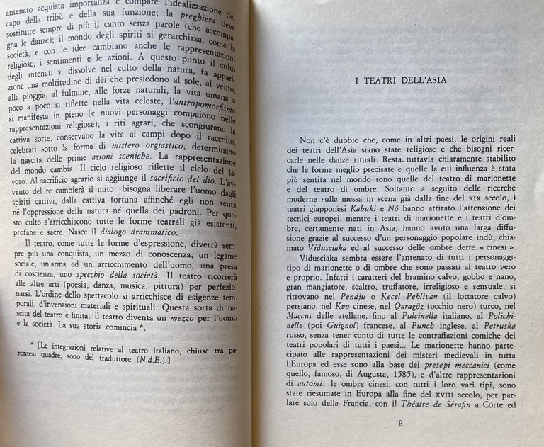 IL TEATRO DALLE ORIGINI AI NOSTRI GIORNI