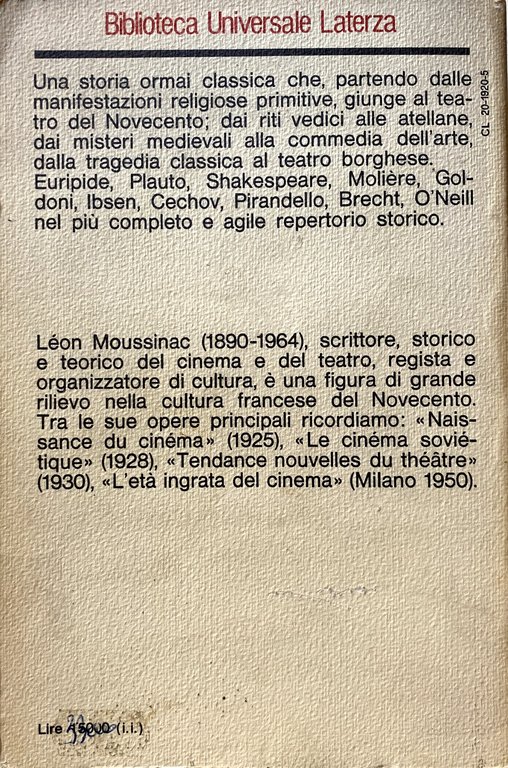 IL TEATRO DALLE ORIGINI AI NOSTRI GIORNI