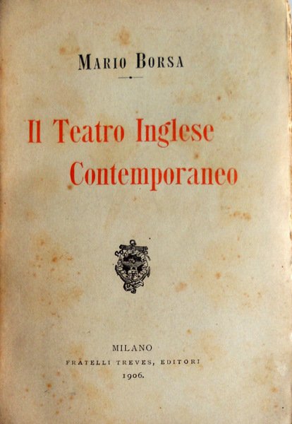 IL TEATRO INGLESE CONTEMPORANEO