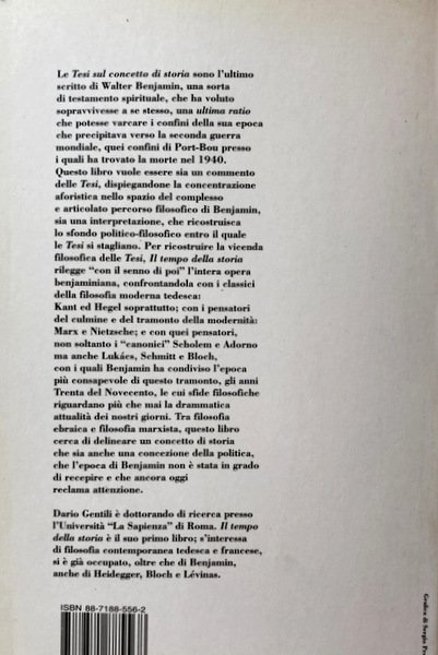 IL TEMPO DELLA STORIA. LE TESI «SUL CONCETTO DI STORIA» …