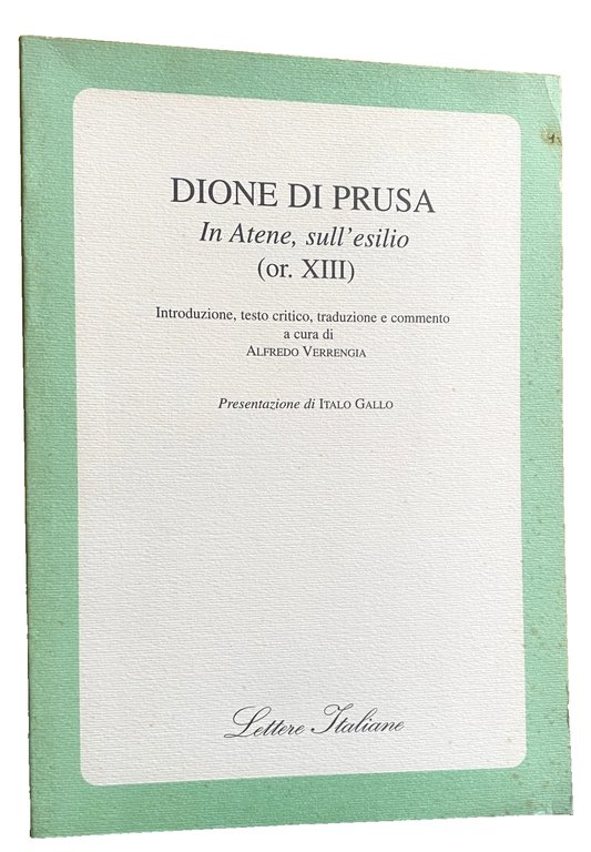 IN ATENE, SULL'ESILIO (OR. XIII). A CURA DI ALFREDO VERRENGIA | Immagine Gallery 3