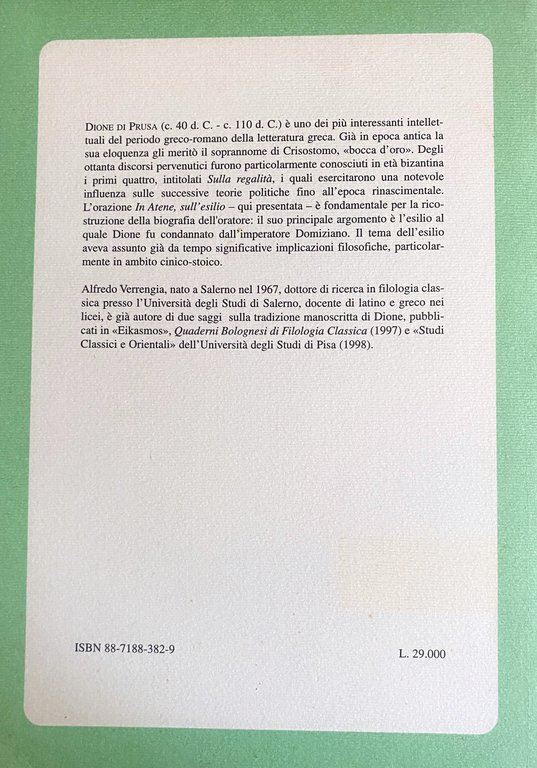 IN ATENE, SULL'ESILIO (OR. XIII). A CURA DI ALFREDO VERRENGIA | Immagine Gallery 6