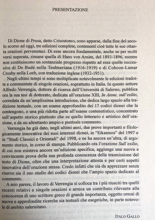 IN ATENE, SULL'ESILIO (OR. XIII). A CURA DI ALFREDO VERRENGIA | Immagine Gallery 7