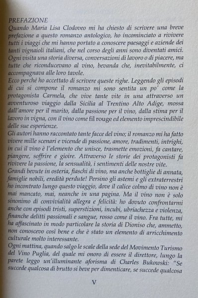 IN VINO VERITAS. RACCONTI DI UN VIAGGIO DIVINO. A CURA …