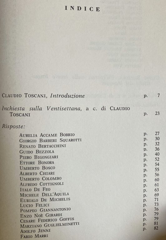 INCHIESTA SULLA VENTISETTANA: UN PROBLEMA MANZONIANO. A CURA DI CLAUDIO …