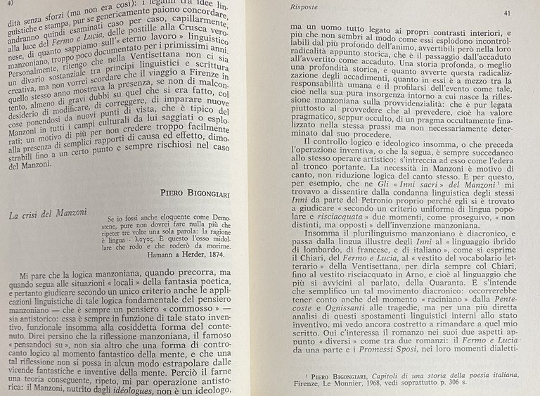 INCHIESTA SULLA VENTISETTANA: UN PROBLEMA MANZONIANO. A CURA DI CLAUDIO …