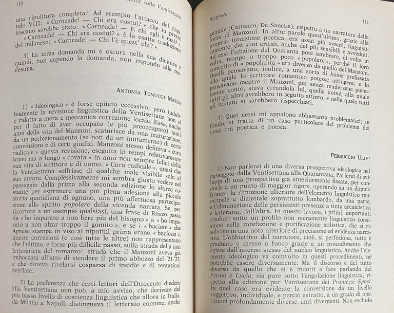 INCHIESTA SULLA VENTISETTANA: UN PROBLEMA MANZONIANO. A CURA DI CLAUDIO …