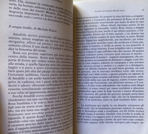 INCONTRO CON L'AUTORE MICHELE PRISCO