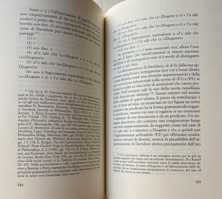 INTERPRETAZIONE, COMUNICAZIONE, VERITÀ SAGGIO SUL PRINCIPIO DI CARITÀ NELLA FILOSOFIA …