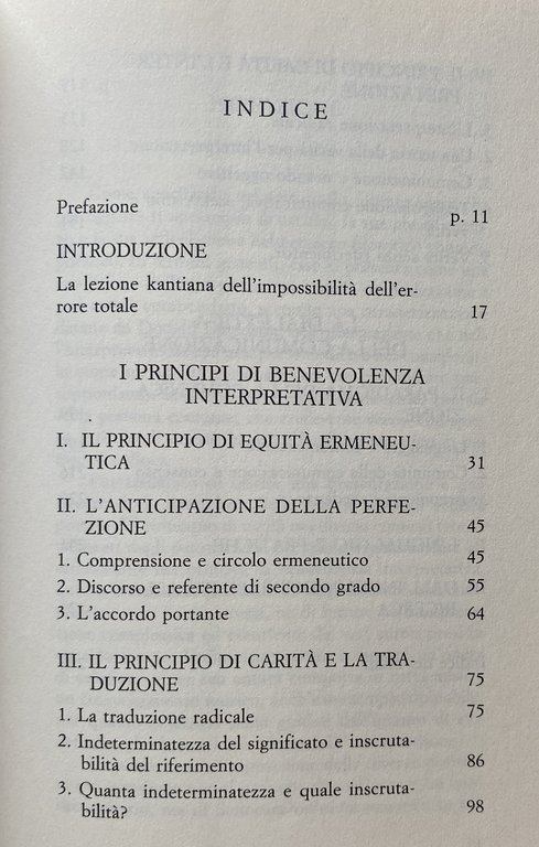 INTERPRETAZIONE, COMUNICAZIONE, VERITÀ SAGGIO SUL PRINCIPIO DI CARITÀ NELLA FILOSOFIA …