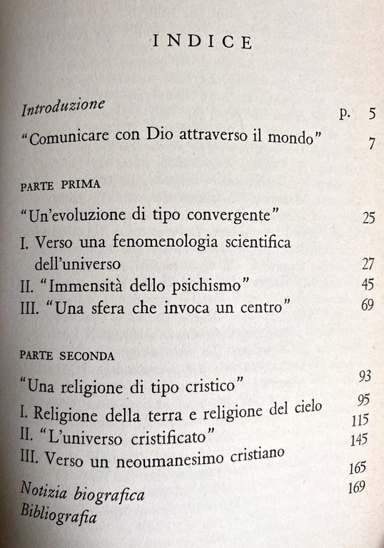 INTRODUZIONE A TEILHARD DE CHARDIN