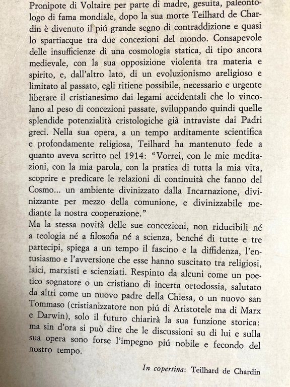 INTRODUZIONE A TEILHARD DE CHARDIN
