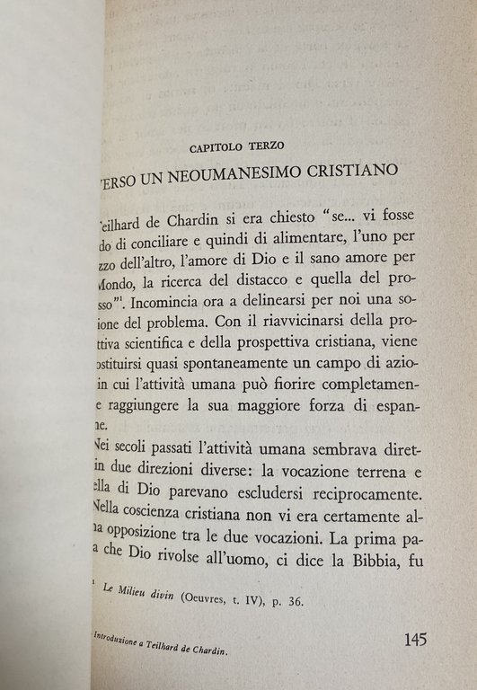 INTRODUZIONE A TEILHARD DE CHARDIN