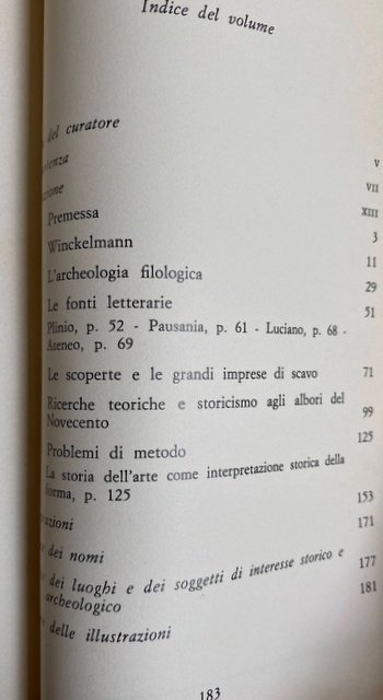 INTRODUZIONE ALL'ARCHEOLOGIA CLASSICA COME STORIA DELL'ARTE ANTICA