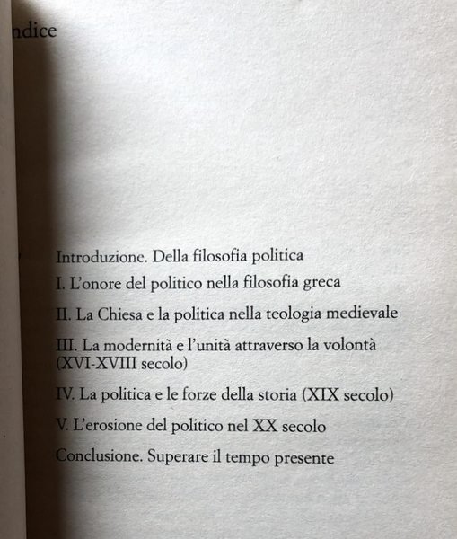 INTRODUZIONE ALLA FILOSOFIA POLITICA