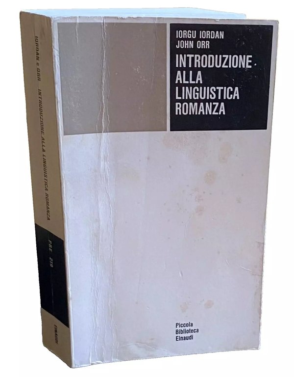 INTRODUZIONE ALLA LINGUISTICA ROMANZA