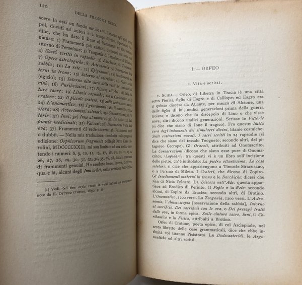 INTRODUZIONE ALLA STORIA DELLA FILOSOFIA GRECA E APPENDICE DI TESTI …