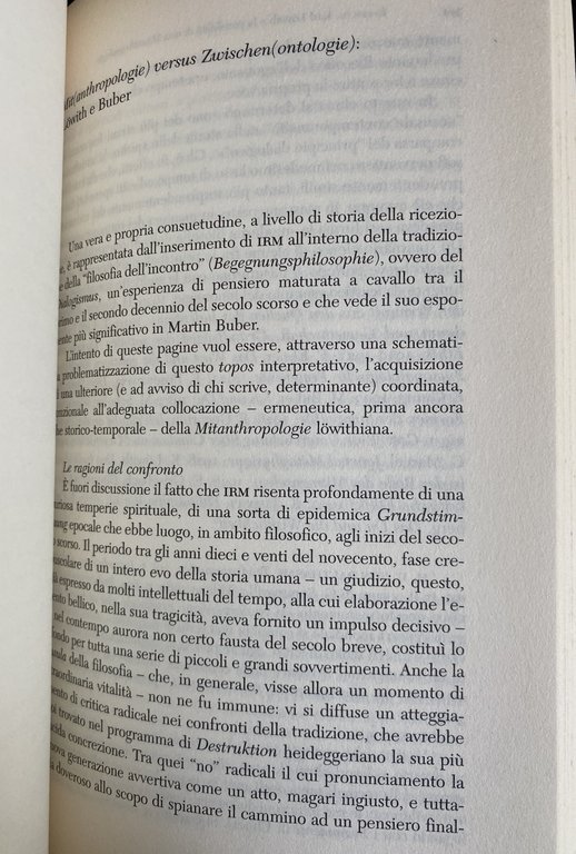 IO CON TU. KARL LÖWITH E LA POSSIBILITÀ DI UNA … | Immagine Gallery 15