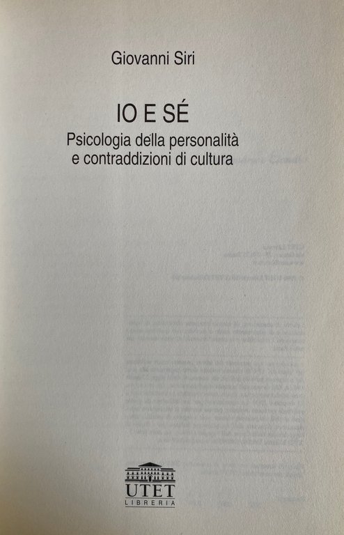 IO E SÉ PSICOLOGIA DELLA PERSONALITÀ E CONTRADDIZIONI DI CULTURA | Immagine Gallery 4
