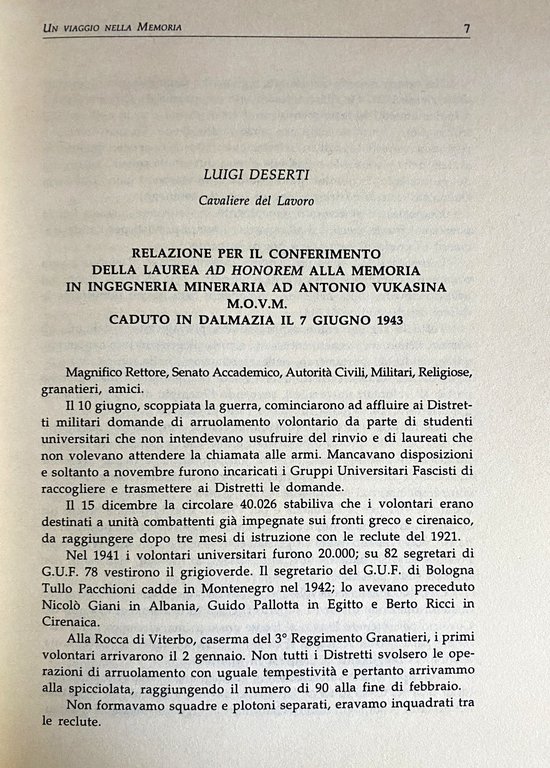 ISTRIA E DALMAZIA. UN VIAGGIO NELLA MEMORIA. ATTI DEL CONVEGNO …