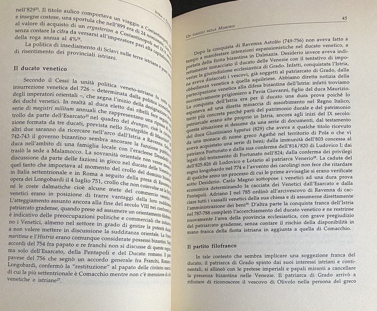 ISTRIA E DALMAZIA. UN VIAGGIO NELLA MEMORIA. ATTI DEL CONVEGNO …