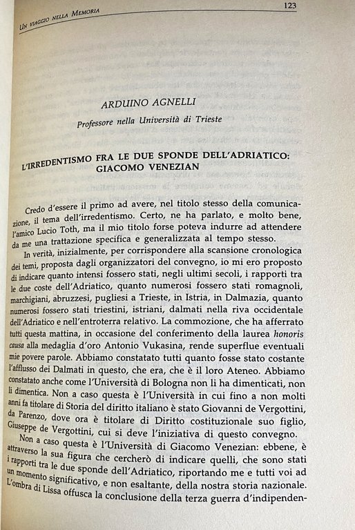 ISTRIA E DALMAZIA. UN VIAGGIO NELLA MEMORIA. ATTI DEL CONVEGNO …