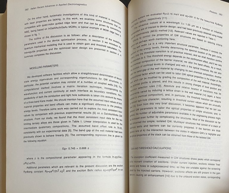 ITALIAN RECENT ADVANCES IN APPLIED ELECTROMAGNETICS