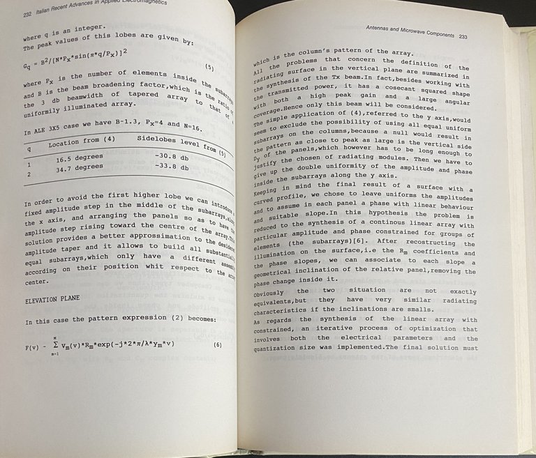 ITALIAN RECENT ADVANCES IN APPLIED ELECTROMAGNETICS