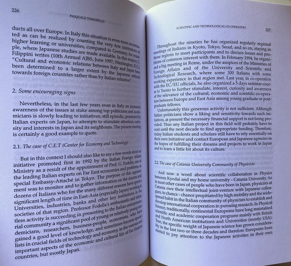 JAPAN AND THE MEDITERRANEAN WORLD. PROCEEDINGS OF THE INTERNATIONAL CONFERENCE …