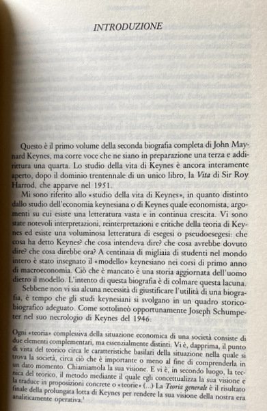 JOHN MAYNARD KEYNES. SPERANZE TRADITE (1883-1920)