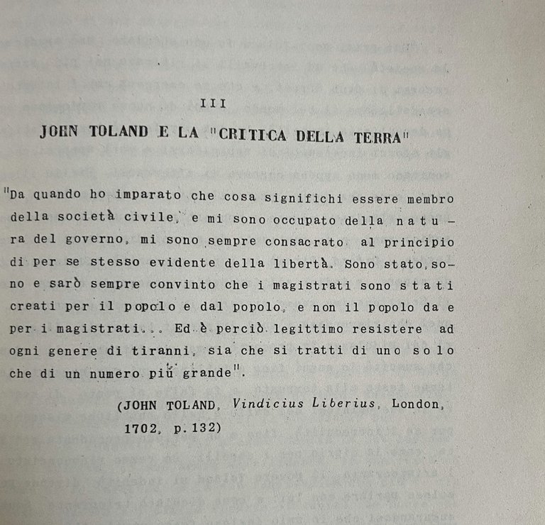 JOHN TOLAND, UN IRREGOLARE DELLA SOCIETÀ E DELLA CULTURA INGLESE … | Immagine Gallery 6