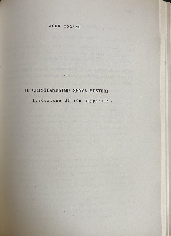 JOHN TOLAND, UN IRREGOLARE DELLA SOCIETÀ E DELLA CULTURA INGLESE … | Immagine Gallery 10