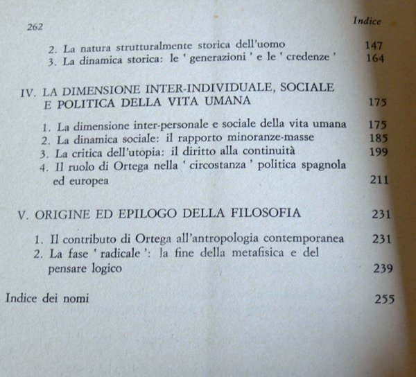 JOSÉ J. ORTEGA Y GASSET: LA RAGIONE VITALE E STORICA