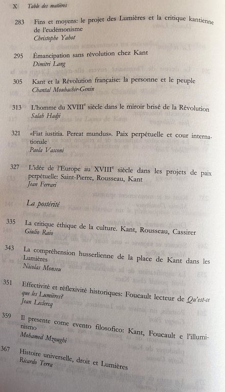 KANT ET LES LUMIÈRES EUROPÉENNES. | Immagine Gallery 8