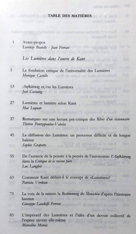 KANT ET LES LUMIÈRES EUROPÉENNES. | Immagine Gallery 5