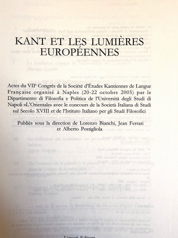 KANT ET LES LUMIÈRES EUROPÉENNES. | Immagine Gallery 6