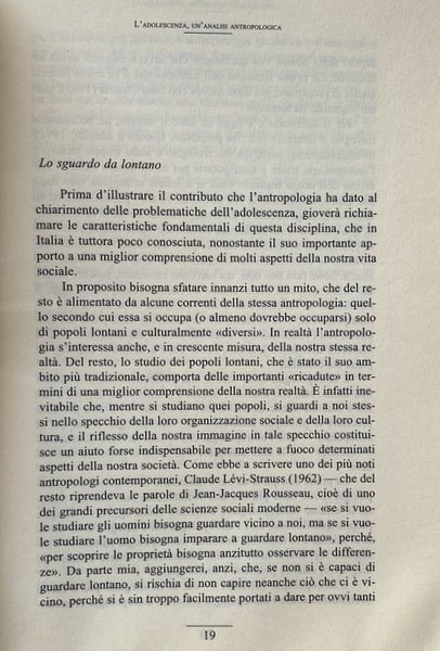 L'ADOLESCENZA: GLI ANNI DIFFICILI. A CURA DI RAFFAELE BRACALENTI