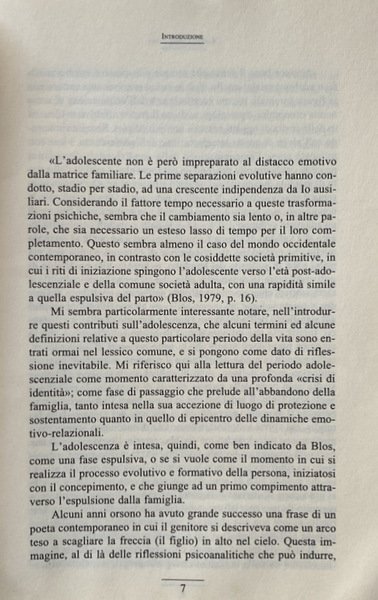 L'ADOLESCENZA: GLI ANNI DIFFICILI. A CURA DI RAFFAELE BRACALENTI