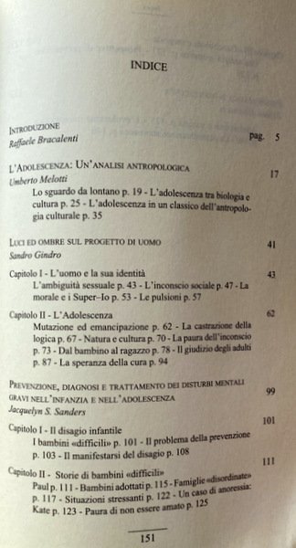 L'ADOLESCENZA: GLI ANNI DIFFICILI. A CURA DI RAFFAELE BRACALENTI