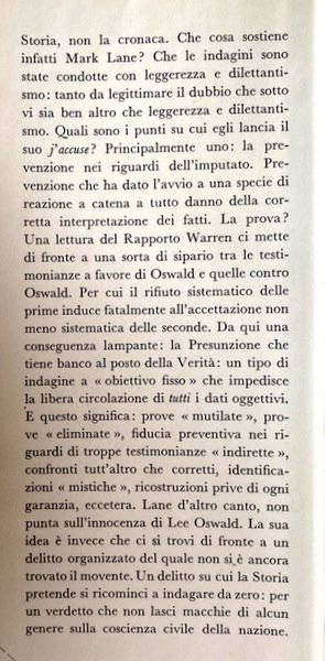 L'AMERICA RICORRE IN APPELLO. IL RAPPORTO WARREN HA SBAGLIATO?