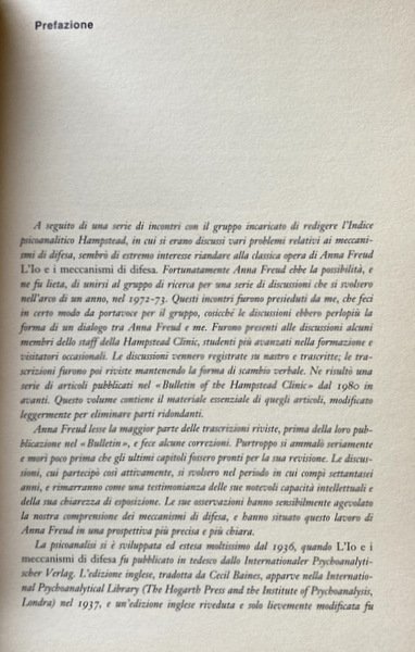 L'ANALISI DELLE DIFESE. CONVERSAZIONI CON ANNA FREUD