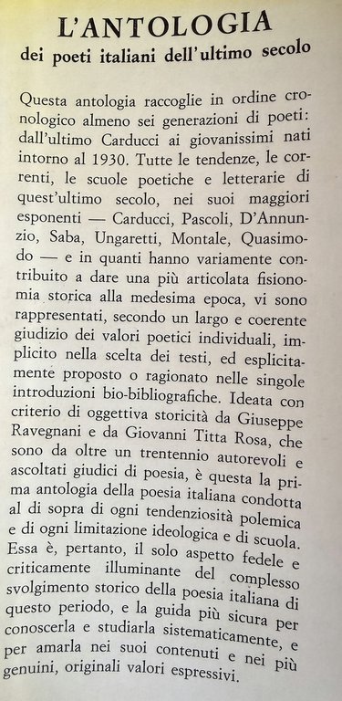 L'ANTOLOGIA DEI POETI ITALIANI DELL'ULTIMO SECOLO | Immagine Gallery 3
