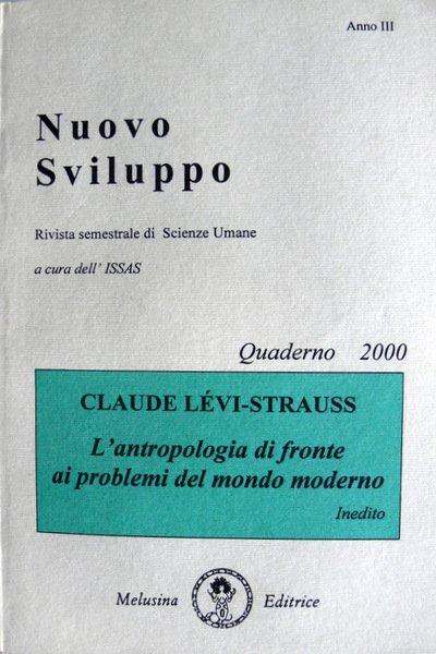 L'ANTROPOLOGIA DI FRONTE AI PROBLEMI DEL MONDO MODERNO. INEDITO