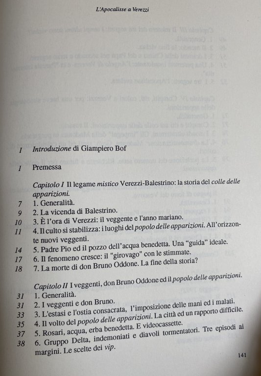 L'APOCALISSE A VEREZZI. LE APPARIZIONI MARIANE, I MESSAGGI, I VEGGENTI … | Immagine Gallery 21