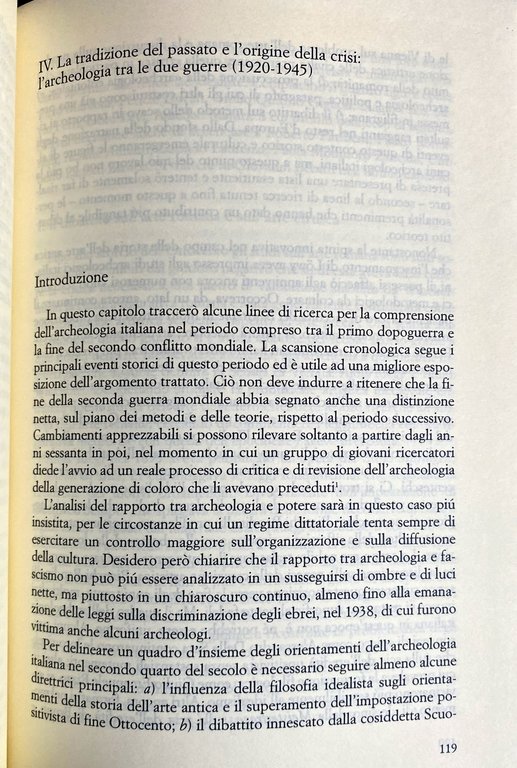 L'ARCHEOLOGIA DEGLI ITALIANI. STORIA, METODI E ORIENTAMENTI DELL'ARCHEOLOGIA CLASSICA IN …