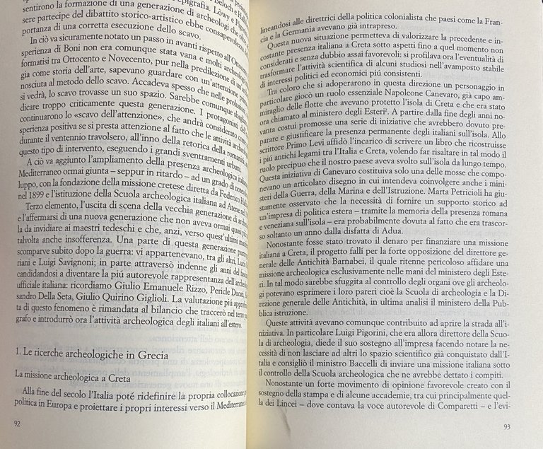 L'ARCHEOLOGIA DEGLI ITALIANI. STORIA, METODI E ORIENTAMENTI DELL'ARCHEOLOGIA CLASSICA IN …