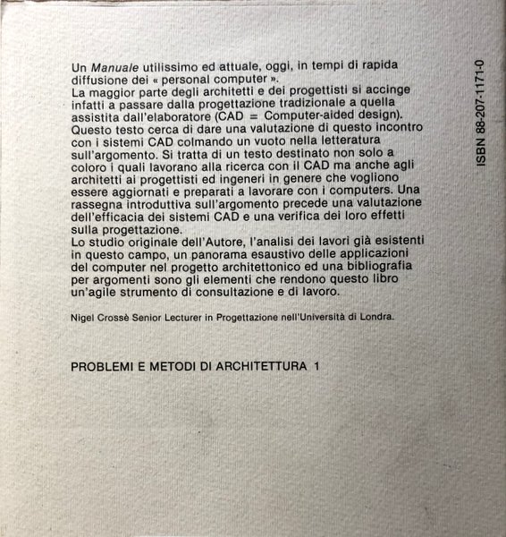 L'ARCHITETTO AUTOMATIZZATO